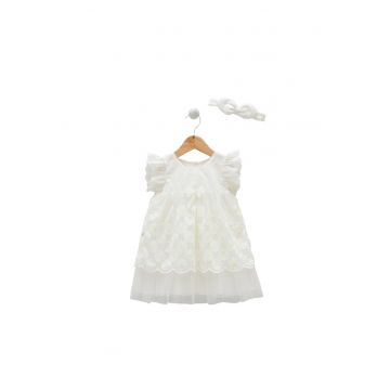 Rochita Fetite -  cu Crizanteme - JIK8152 - Crem -