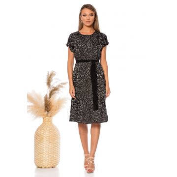 Rochie midi cu model cu buline