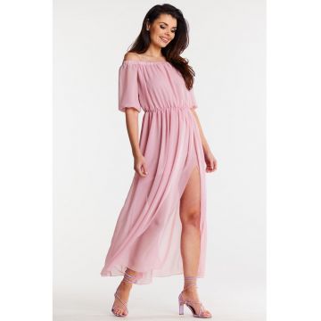 Lunga Rochie Maneca scurta A515