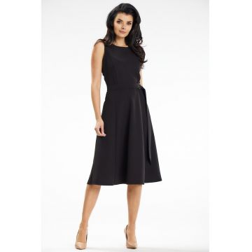 Midi Rochie Fara maneca - Evazat A633