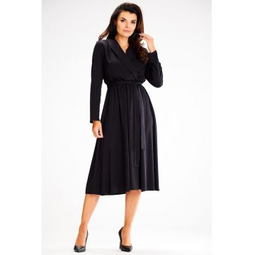 Midi Rochie Maneca lunga - Lejer A604