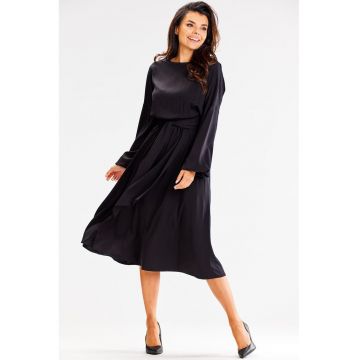 Midi Rochie Maneca lunga - Viscoza - Casual A602
