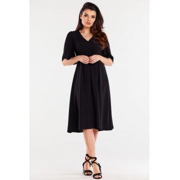 Midi Rochie Maneca scurta Casual Dreapta A518