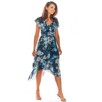 Midi Rochie Maneca scurta - Poliester A308