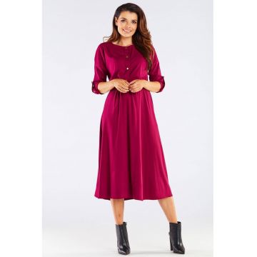 Midi Rochie Maneca trei sferturi A452