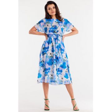 Midi Rochie Print Maneca scurta A510