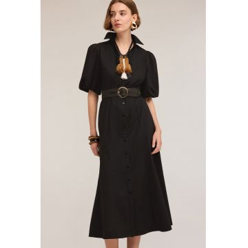 Rochie-camasa midi din bumbac