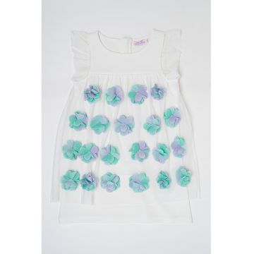Rochie cu aplicatii florale