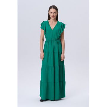 Rochie cu croiala in A cu maneci fluture
