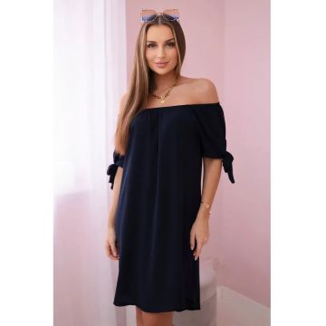 Rochie cu maneci cu snur -