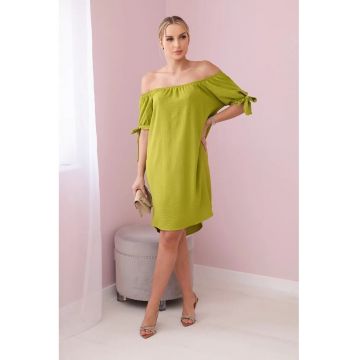 Rochie cu maneci cu snur -