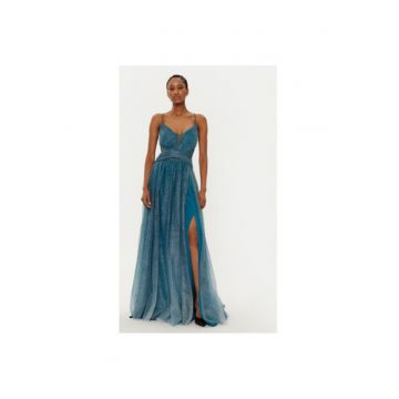 Rochie dama -  304449321 - Poliester - Albastru