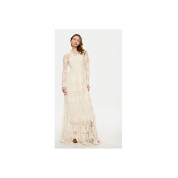 Rochie dama -  304893667 - Bumbac/Poliamida - Alb