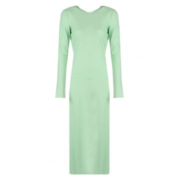 Rochie lunga cu decupaj la spate - 36