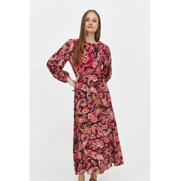 Rochie lunga cu model paisley