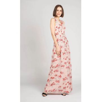 Rochie maxi cu model floral - 36