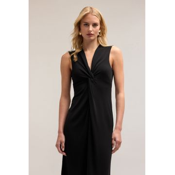 Rochie midi cu decolteu in V