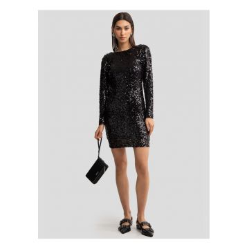 Rochie mini din paiete Efori - Negru