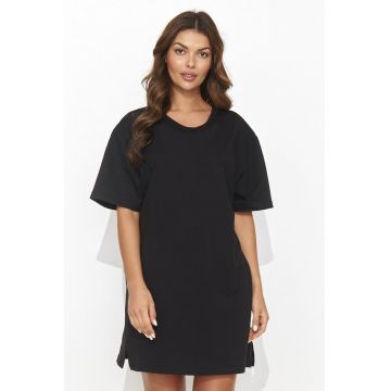 Rochie mini tip tricou cu decupaj la spate