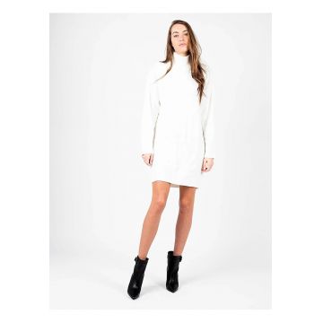 Rochie pulover cu guler inalt -