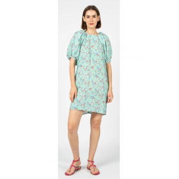 Rochie scurta cu imprimeu floral - 34