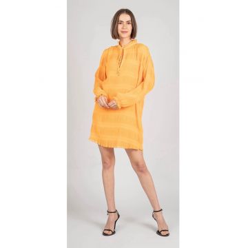 Rochie scurta cu maneci bufante - 36