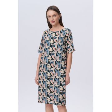 Rochie-tricou cu imprimeu floral