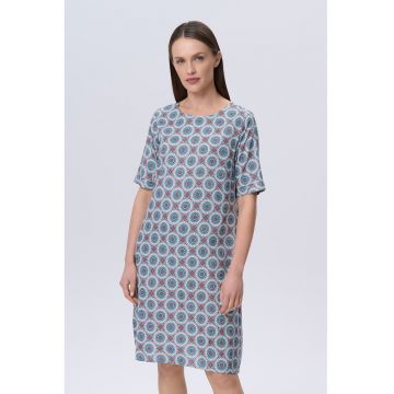 Rochie-tricou cu imprimeu floral