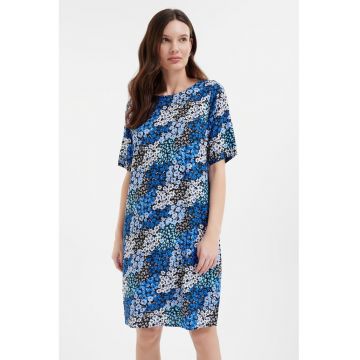 Rochie-tricou cu imprimeu floral