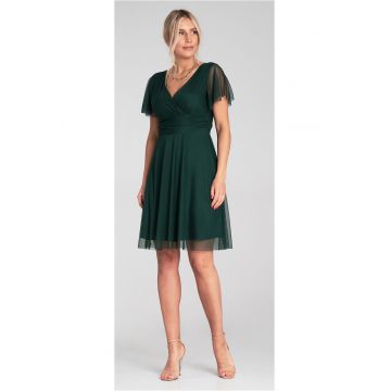 Rochie  verde - din plasa - rochie de petrecere -