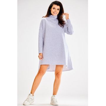 Scurta Rochie Maneca lunga - La baza gatului - Asimetric A609