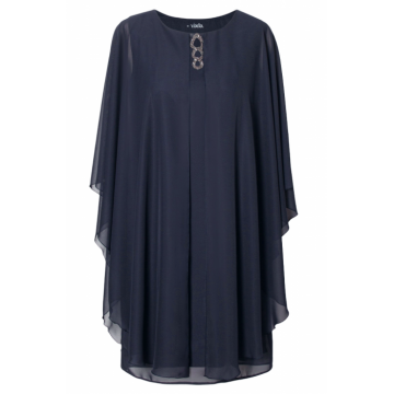 Rochie 064 voal bleumarine Viada