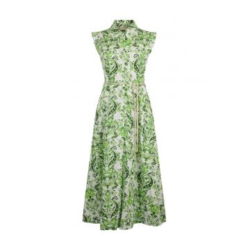 Rochie-camasa cu detalii cu snur de ajustare
