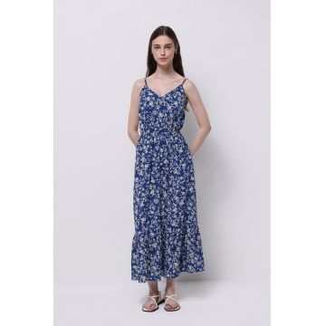 Rochie cu imprimeu si bretele ajustabile