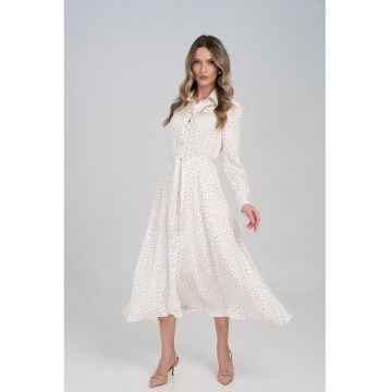 Rochie cu nasturi si buline