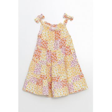 Rochie de bumbac cu aplicatii