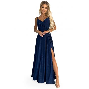 Rochie eleganta dama -  Chara - albastra inchis
