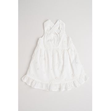 Rochie evazata cu aplicatii florale