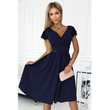 Rochie evazata cu maneca scurta -