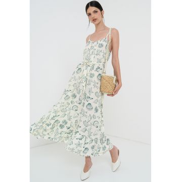 Rochie evazata cu model grafic