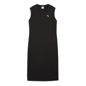 Rochie fara maneci cu logo discret