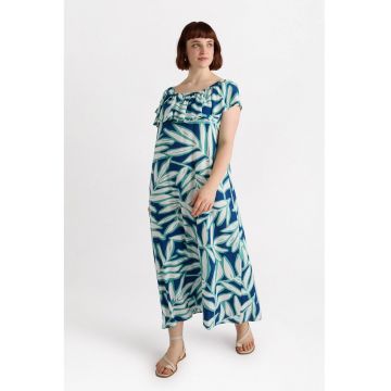 Rochie maxi cu decolteu pe umeri