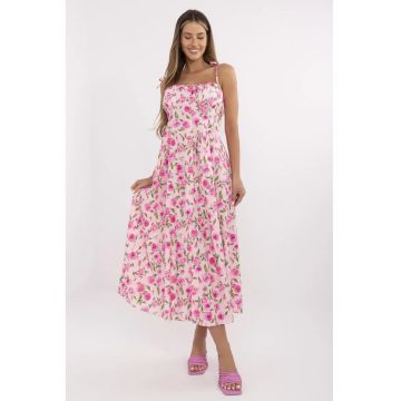 Rochie  poliester - roz -