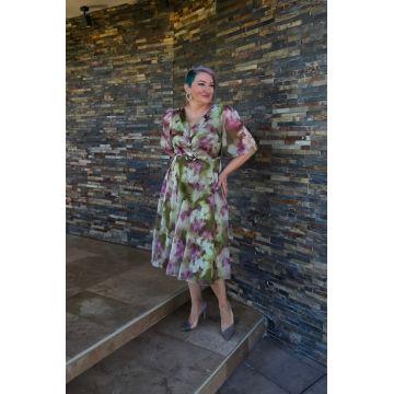 Rochie 1778 voal imprimat Leonard