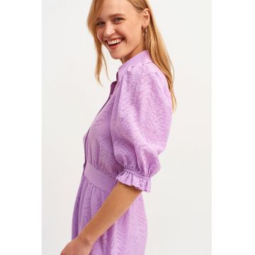 Rochie-camasa midi cu croiala in A
