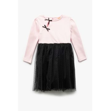 Rochie combi cu terminatie din tul
