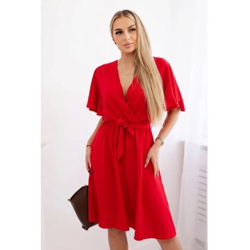 Rochie cu cordon in talie -