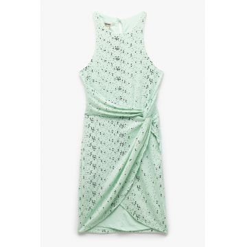 Rochie cu model si nod lateral