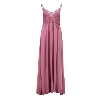 Rochie cu segment crosetat - fara maneci