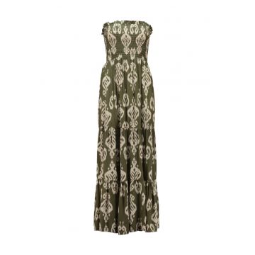 Rochie cu segment cu insertie elastica - fara maneci